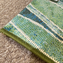 Load image into Gallery viewer, Green Wave Washable Rug
