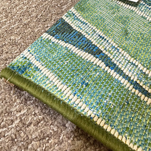 Green Wave Washable Rug