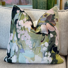 Load image into Gallery viewer, Green/Pink Down Pillow
