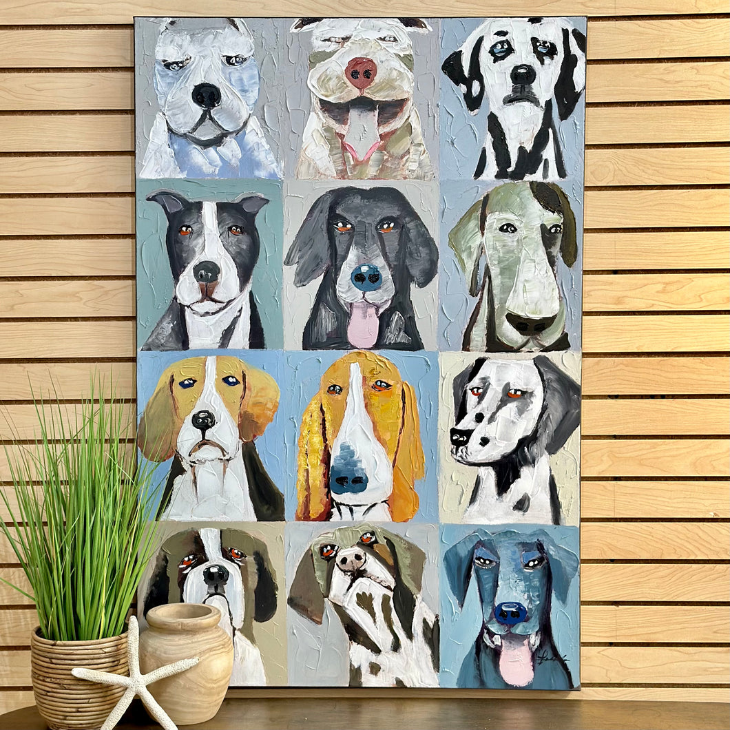 Dog Oil Painting Art