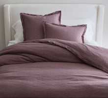 Load image into Gallery viewer, PB KIng Fig Linen Duvet Cover
