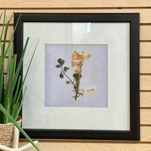 Load image into Gallery viewer, Yellow 'Love' Flower Art
