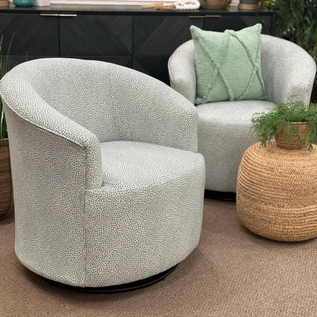 Light Teal Swivel Glider