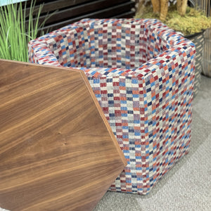 Multi Colored Storage Ottoman