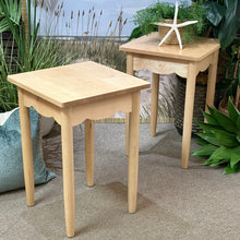 Load image into Gallery viewer, Scalloped Wooden Side Table
