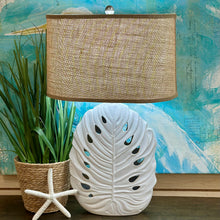 Load image into Gallery viewer, White Ceramic Leaf Lamp
