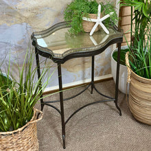Load image into Gallery viewer, Smokey Glass Mirrored Side Table
