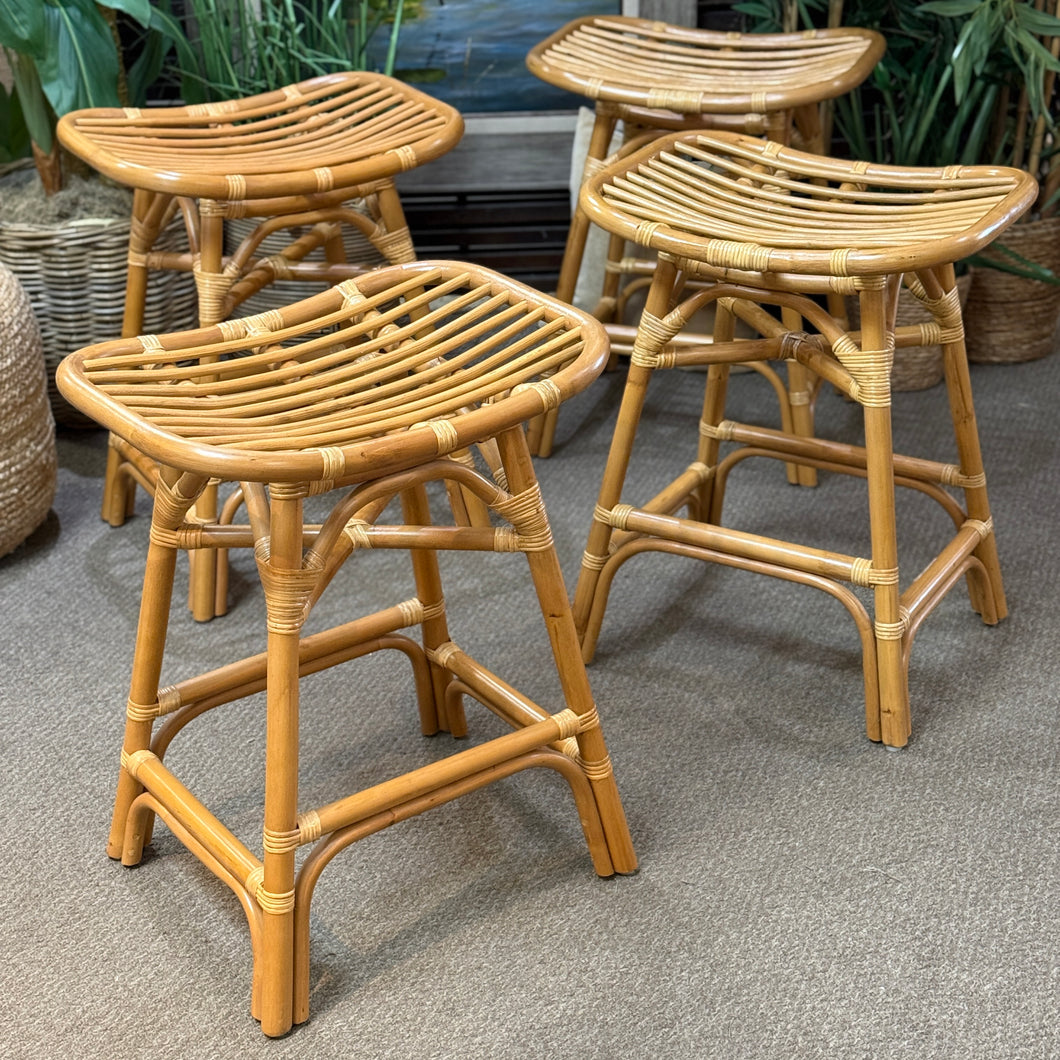 Rattan Saddle Counter Stool