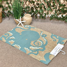 Load image into Gallery viewer, Aqua Octopus Indoor/Outdoor Rug
