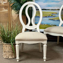 Load image into Gallery viewer, Ivory Oval Dining Chair
