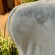 Load image into Gallery viewer, Blue Velvet Tufted Back Chair
