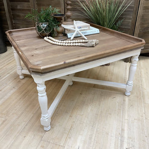 Two-Toned Square Coffee Table