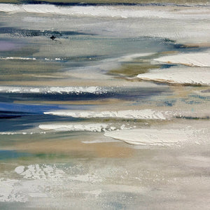 Calm Beach Shore In Shiplap