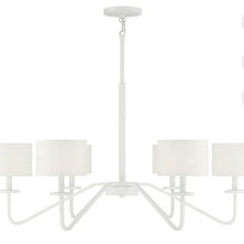 Load image into Gallery viewer, 6 Light White Chandelier
