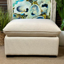 Load image into Gallery viewer, Oatmeal Square Ottoman
