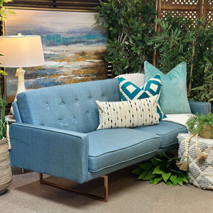 Teal Convertible Sofa