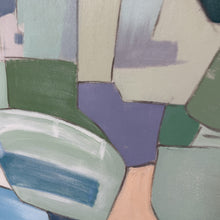Load image into Gallery viewer, Green Color Block Art
