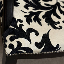 Load image into Gallery viewer, Black/Ivory Motif Arm Chair
