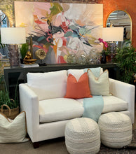 Load image into Gallery viewer, 66" White Loveseat
