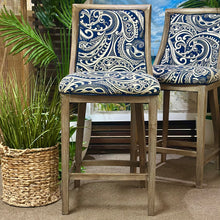Load image into Gallery viewer, Navy/Ivory Counter Stool
