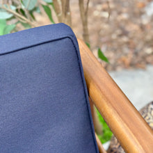 Load image into Gallery viewer, 4PC Navy/Acacia Wood Outdoor Set
