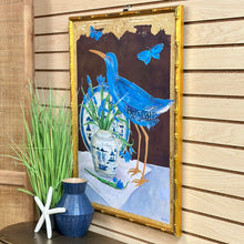 Load image into Gallery viewer, Gold Foil Bird Art in Bamboo Frame II
