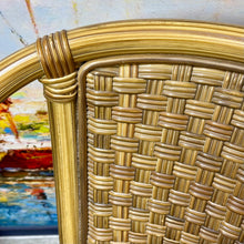 Load image into Gallery viewer, Wood &amp; Rattan Arm Chair
