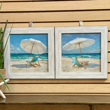 Load image into Gallery viewer, White Umbrella On Beach II
