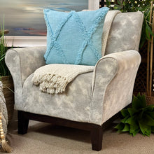 Load image into Gallery viewer, Grey Abstract Rolled Arm Chair
