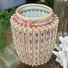 Load image into Gallery viewer, SM Textured Blush Ceramic Vase
