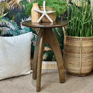 Chestnut Round Side Table