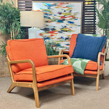 Load image into Gallery viewer, Orange Modern Accent Chair
