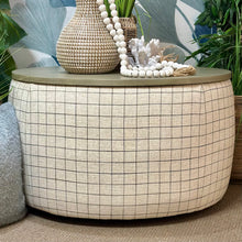 Load image into Gallery viewer, Wood Top Storage Ottoman
