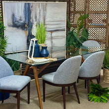 Load image into Gallery viewer, Modern Glass Top Dining Table
