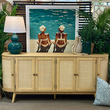 Load image into Gallery viewer, 6DR Cane/Wood Cabinet
