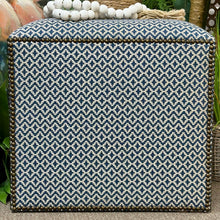 Load image into Gallery viewer, Custom Blue/White Ottoman
