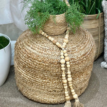 Load image into Gallery viewer, Braded Jute Pouf
