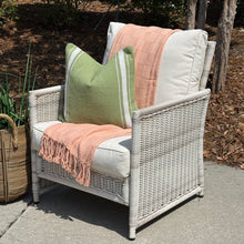 Load image into Gallery viewer, White/Grey Resin Wicker Chair

