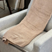 Load image into Gallery viewer, Tan Knit Throw
