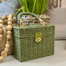Load image into Gallery viewer, Green Woven Handbag
