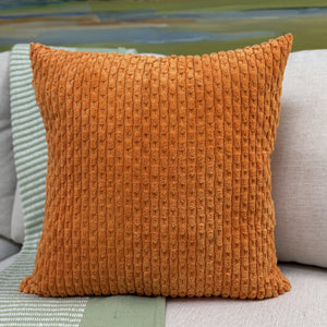 Orange Textured Pillow