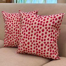 Load image into Gallery viewer, Hot Pink &amp; White Pillow
