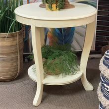 Load image into Gallery viewer, Round Cream Side Table
