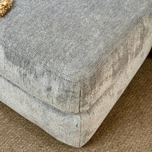 Load image into Gallery viewer, Grey Chenille Ottoman
