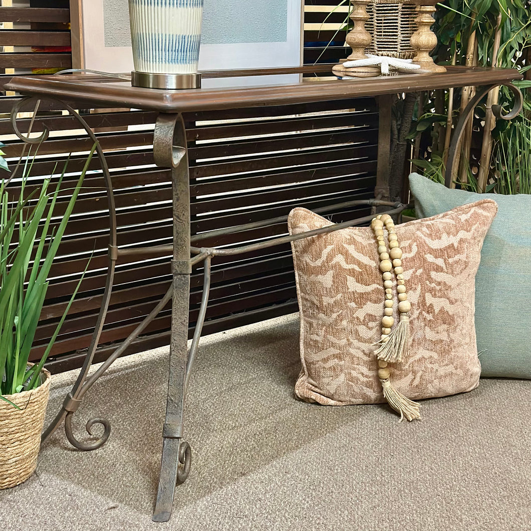 Wood & Iron Console