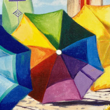 Load image into Gallery viewer, Umbrellas On Beach Canvas
