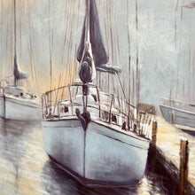 Load image into Gallery viewer, Misty Boat Art
