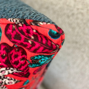 Magenta Animal Print Down Pillow