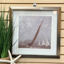 Load image into Gallery viewer, Silver Framed Sailboat Art II
