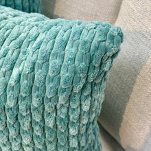 Load image into Gallery viewer, Aqua Textured Pillow

